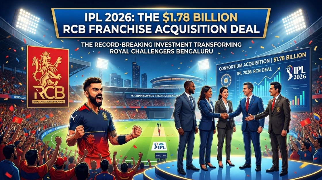 IPL 2026 $1.78 Billion Deal of RCB’s Franchise With & Consortium Acquisition